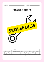 Spåra orden och färglägg bilderna - Häfte