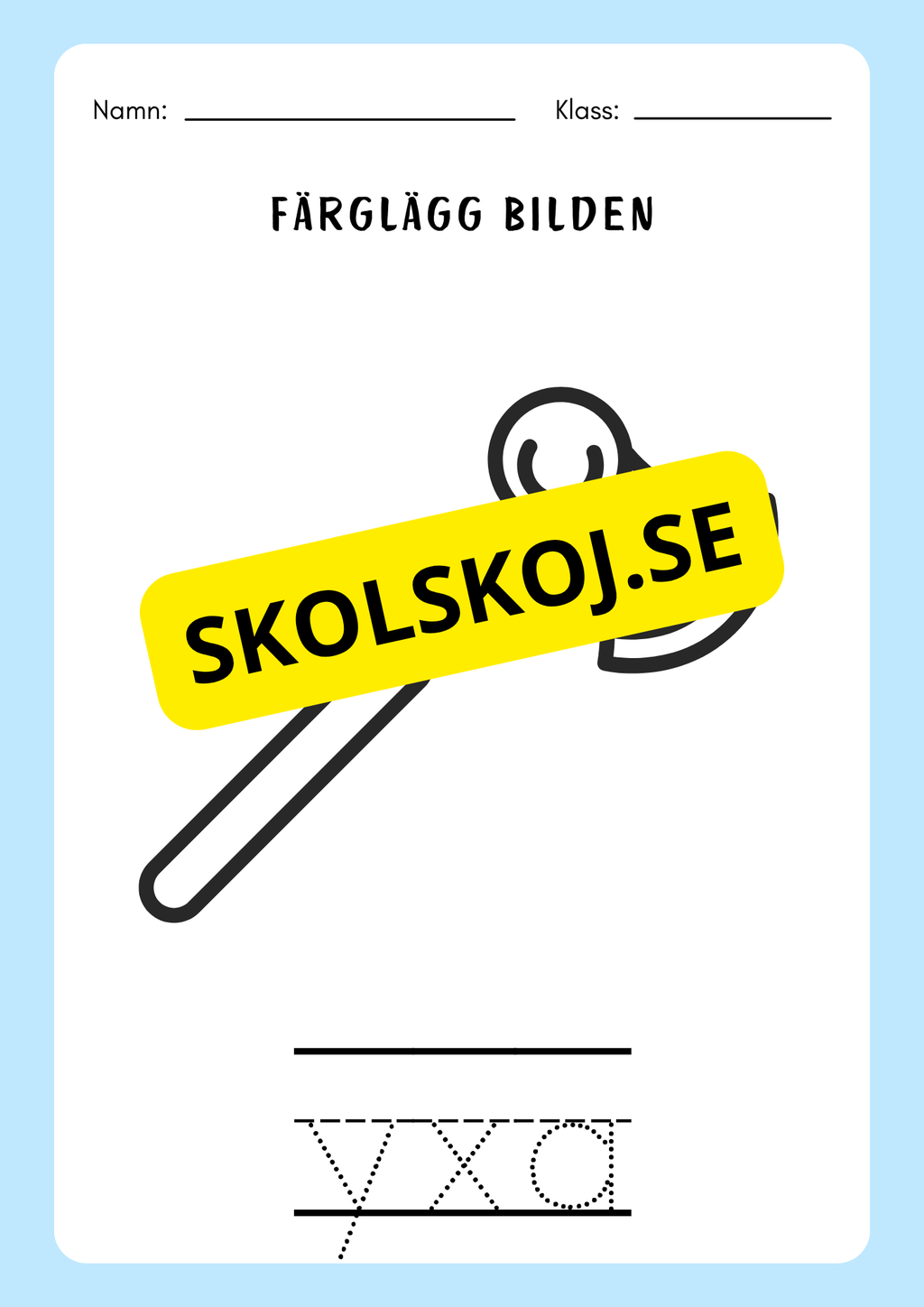 Spåra orden och färglägg bilderna - Häfte