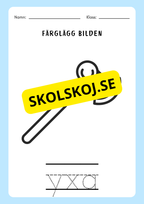 Spåra orden och färglägg bilderna - Häfte