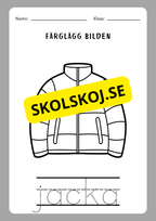 Spåra orden och färglägg bilderna - Häfte