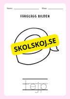 Spåra orden och färglägg bilderna - Häfte