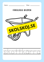 Spåra orden och färglägg bilderna - Häfte