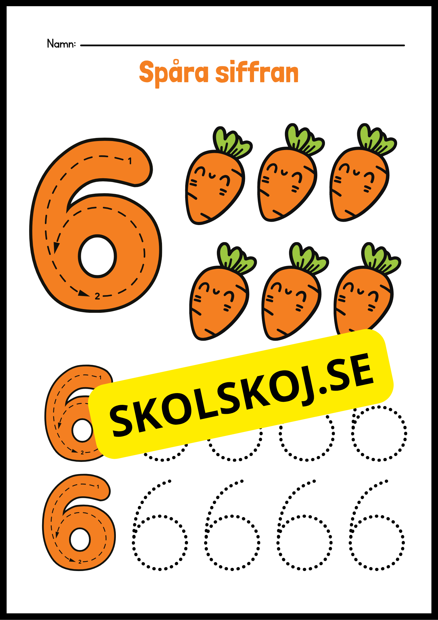 Spåra siffror - Häfte - 1- 10