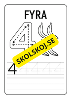 Spåra siffror och färglägg frukter - 1 - 20