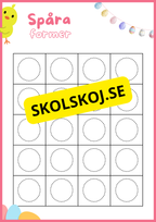 Spåra siffror och former - Påsktema