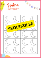 Spåra siffror och former - Påsktema