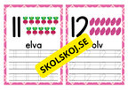 Spåra siffror och tal - Häfte - 1 - 20