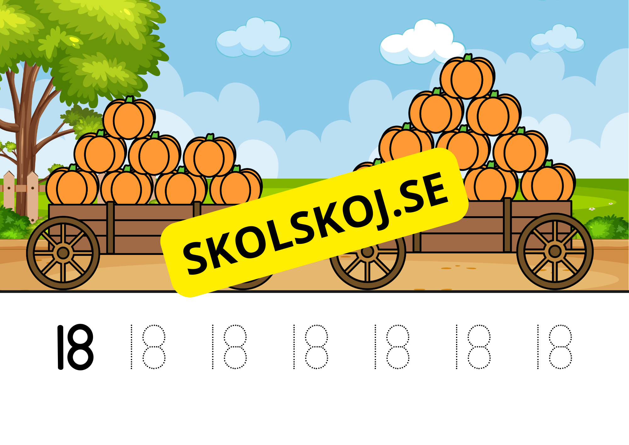 Spåra siffror och tal - Häfte