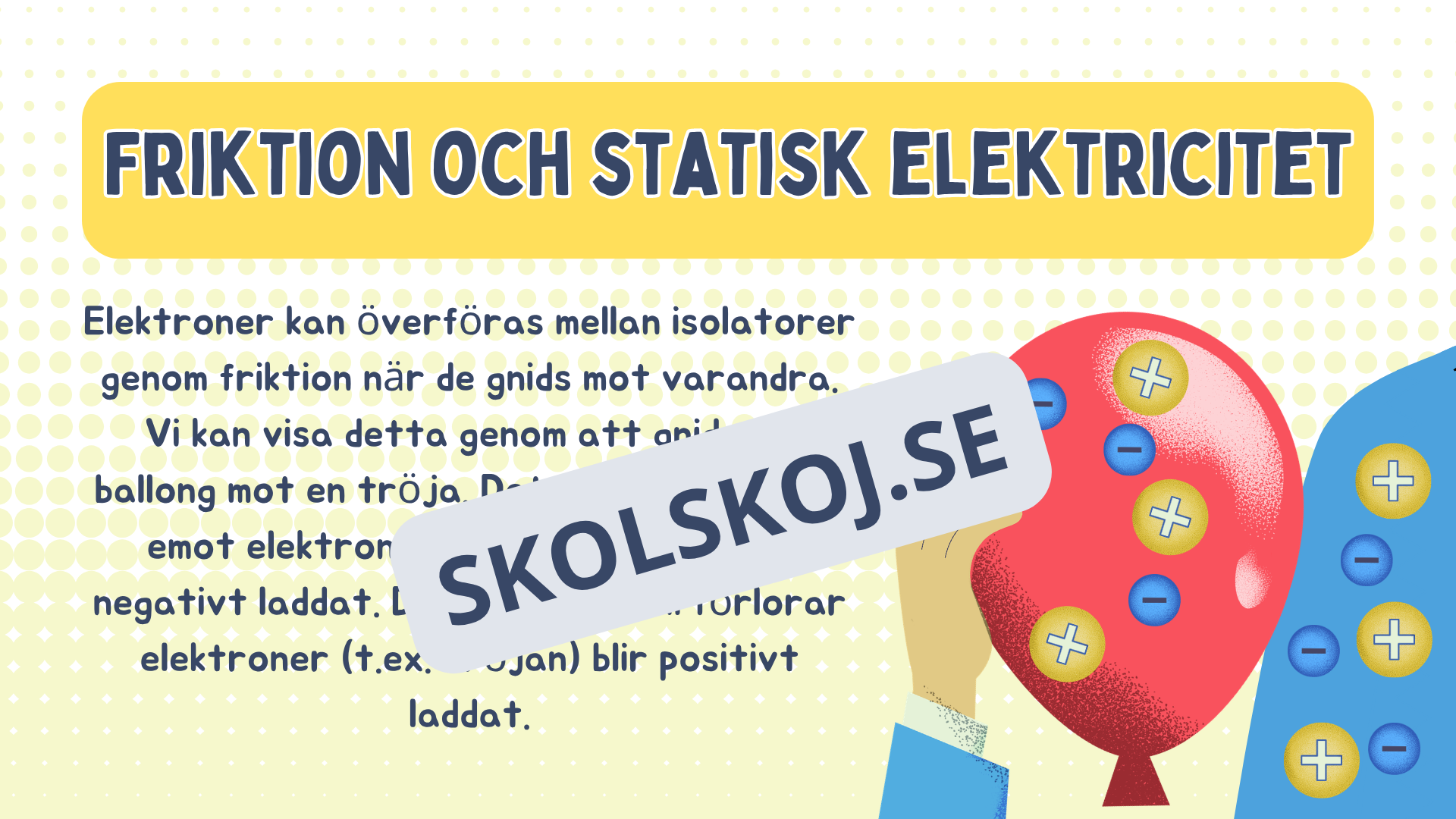 Statisk elektricitet - Fakta, experiment och frågor