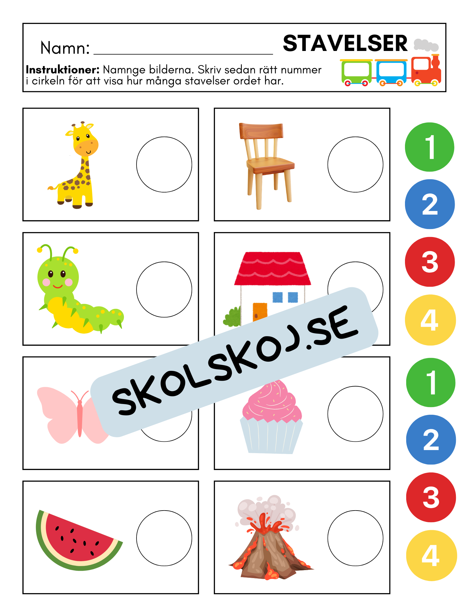 Stavelser - Häfte