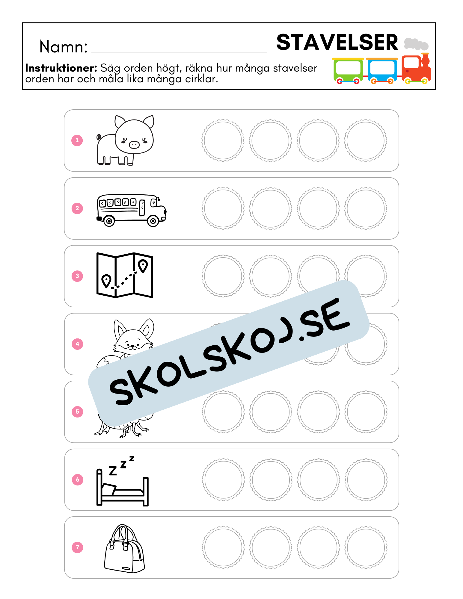 Stavelser - Häfte