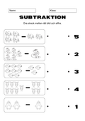 Subtraktion 0 - 10