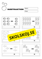Subtraktion 0 - 10
