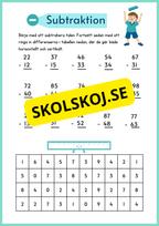 Subtraktion med uppställning