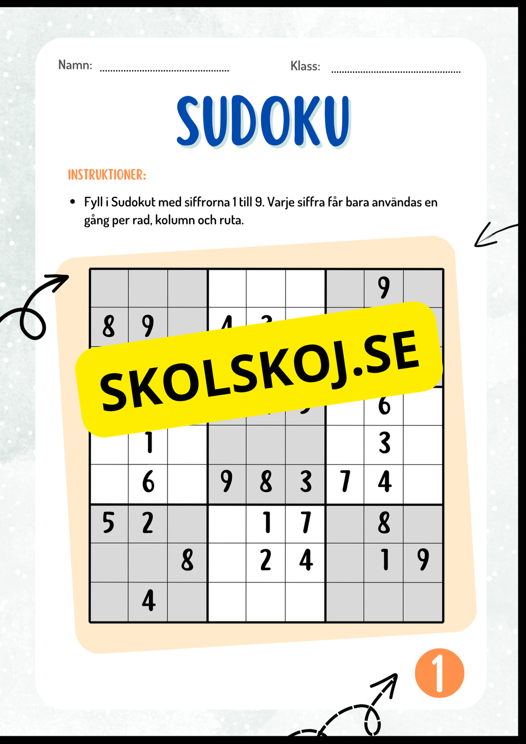 Sudoku + Facit