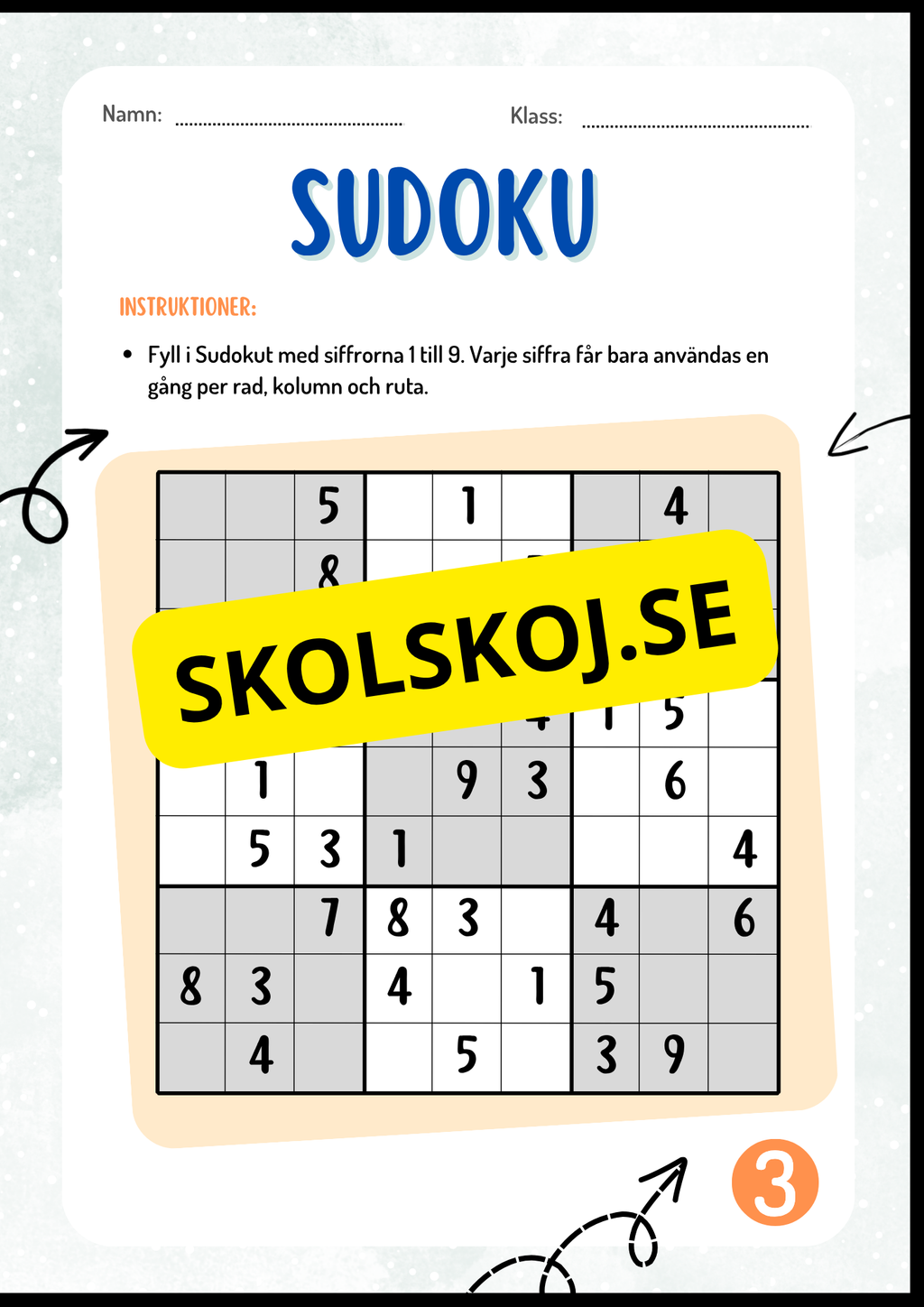 Sudoku + Facit