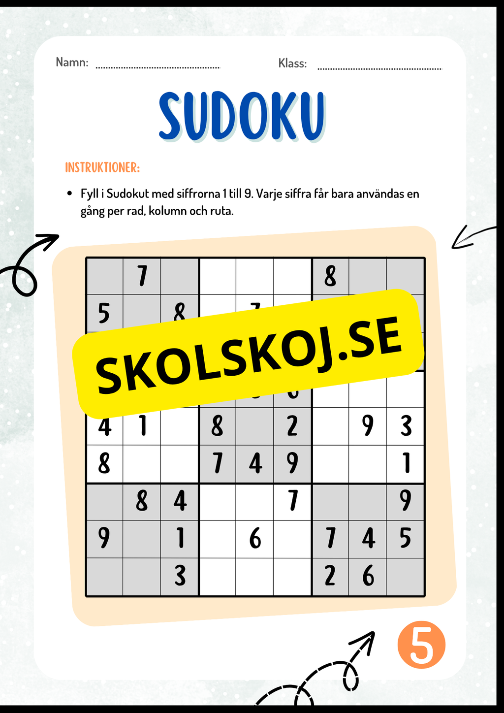 Sudoku + Facit