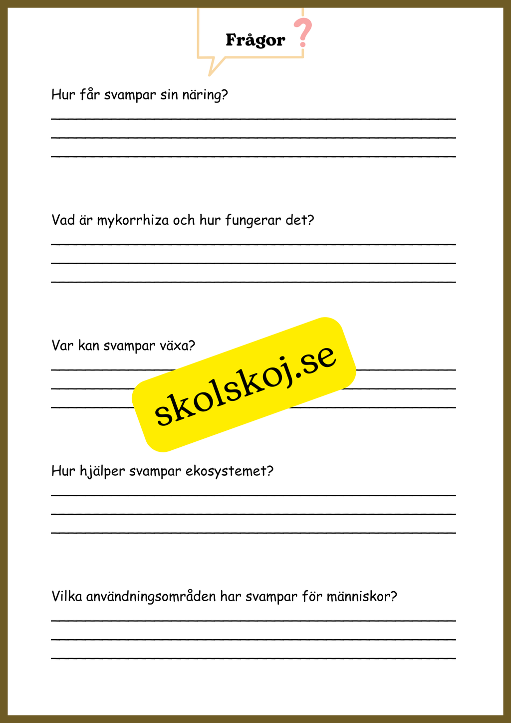 Svampar, lavar och mikroorganismer - Årskurs 4 - 6
