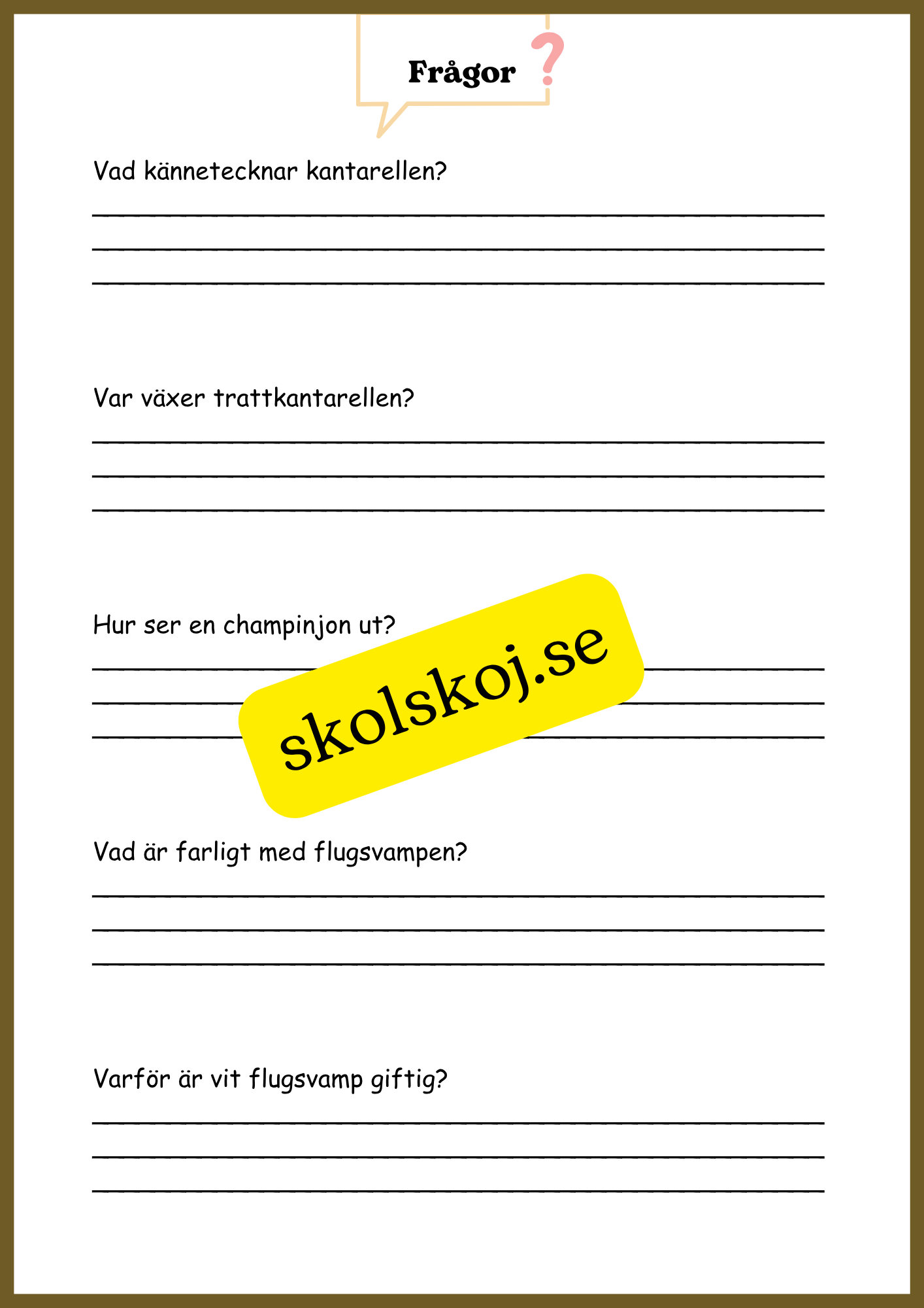 Svampar, lavar och mikroorganismer - Årskurs 4 - 6