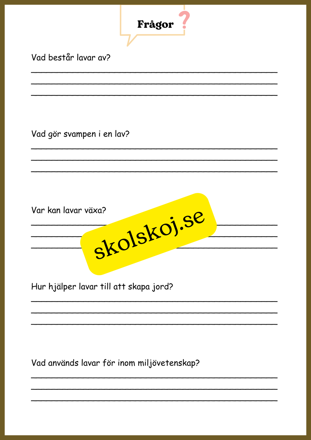 Svampar, lavar och mikroorganismer - Årskurs 4 - 6