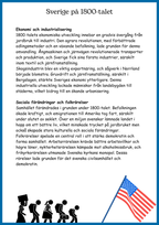 Sverige på 1800 talet - Årskurs 4 - 9 (53 sidor)