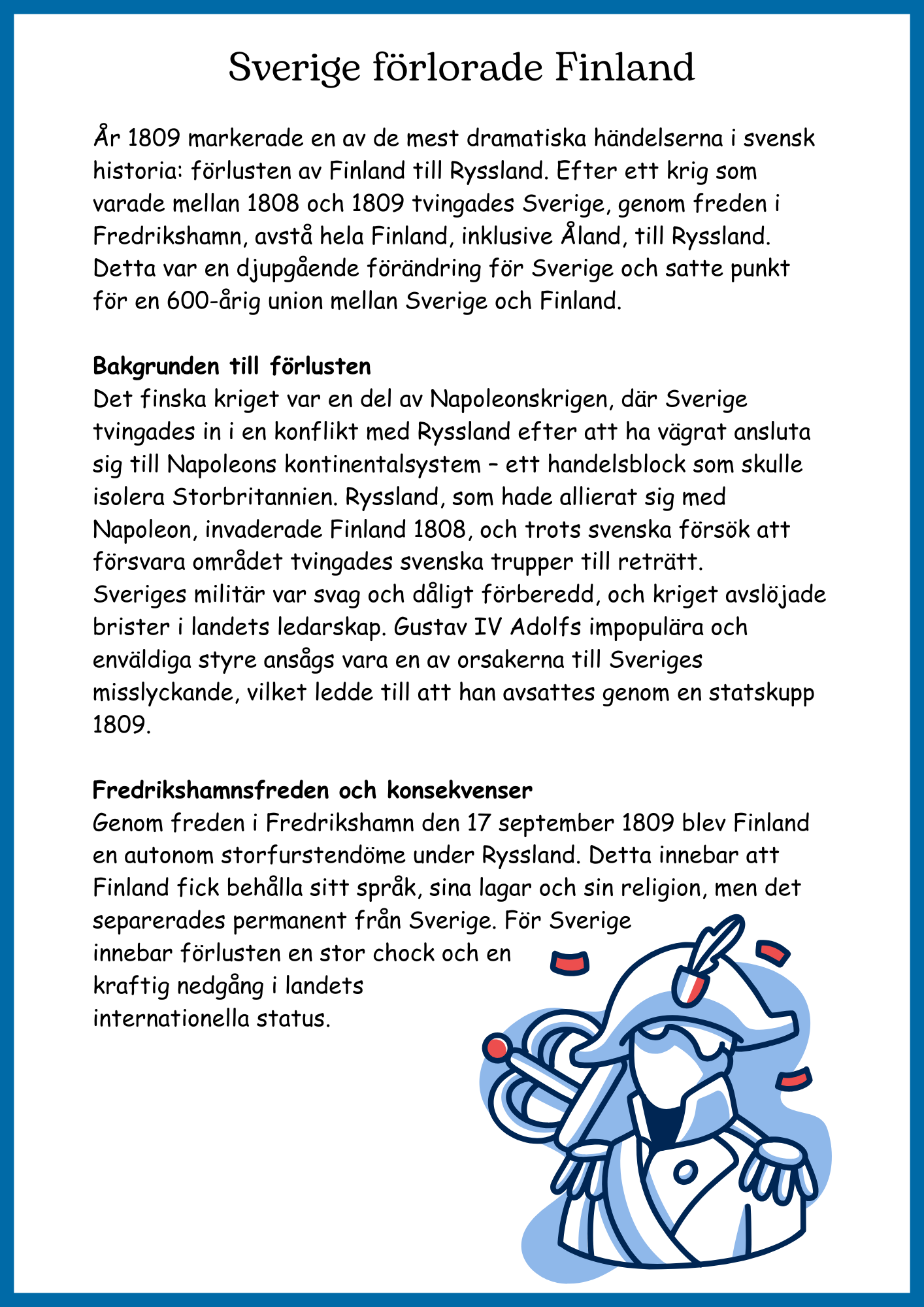 Sverige på 1800 talet - Årskurs 4 - 9 (53 sidor)