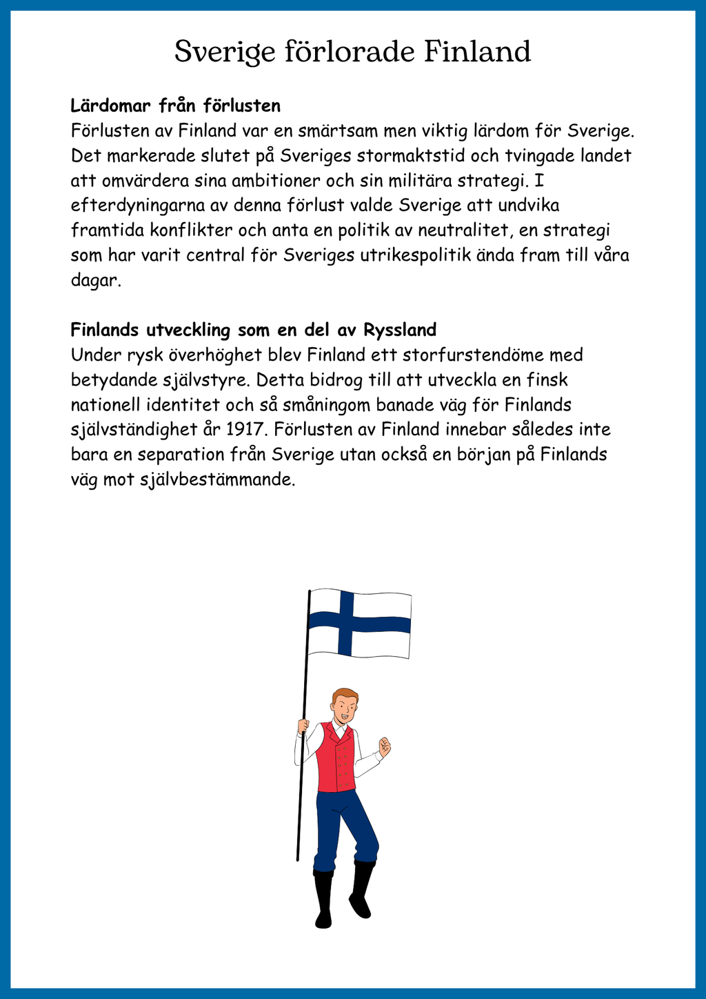 Sverige på 1800 talet - Årskurs 4 - 9 (53 sidor)