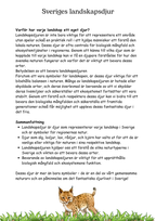 Sveriges landskapsdjur och djurens värld - åk 4 - 6