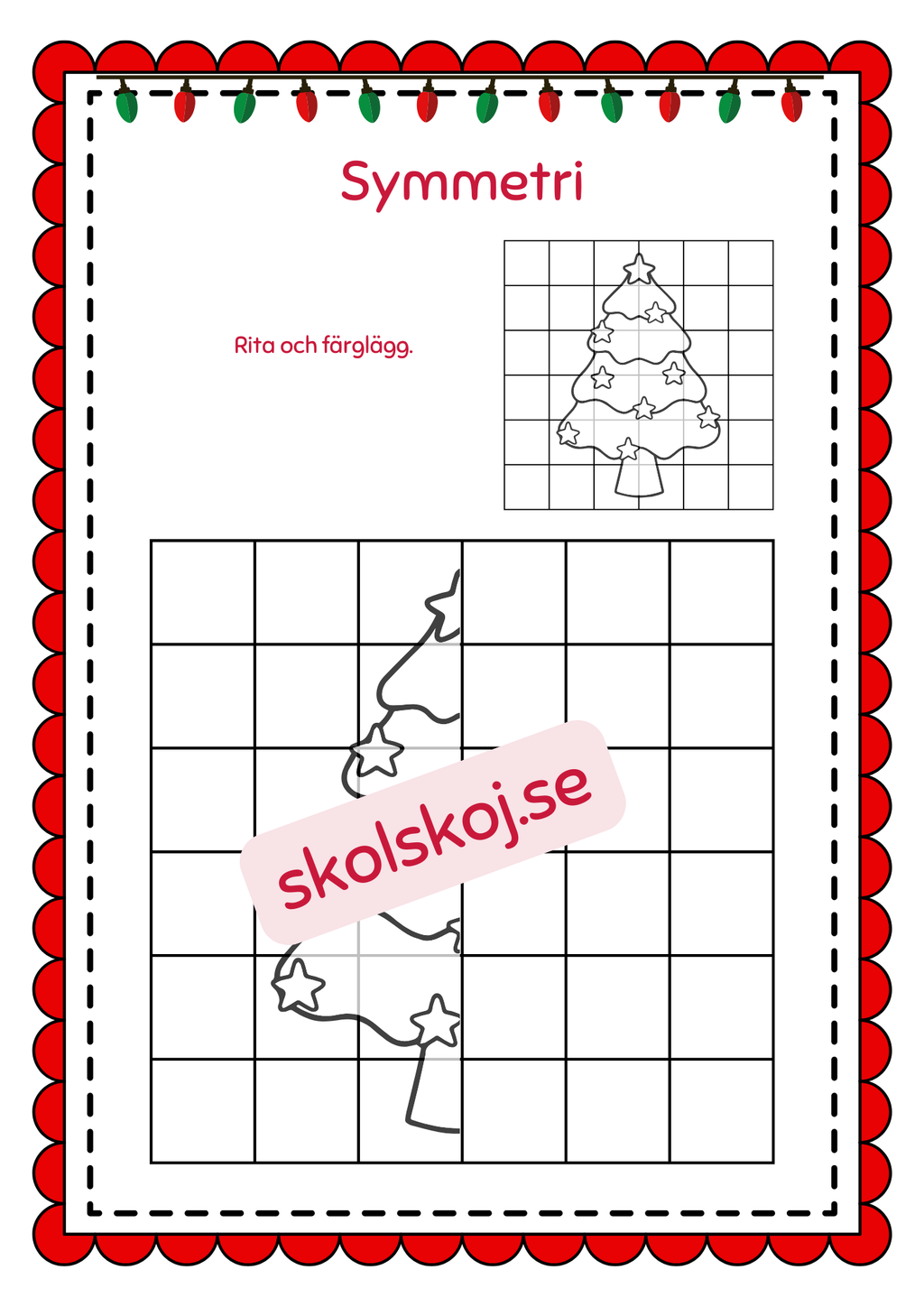 Symmetri julbilder