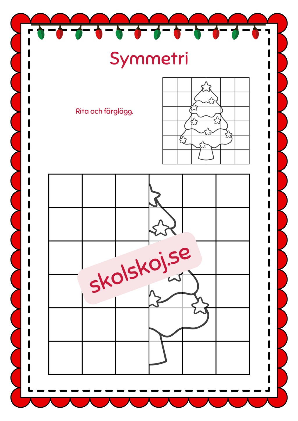 Symmetri julbilder