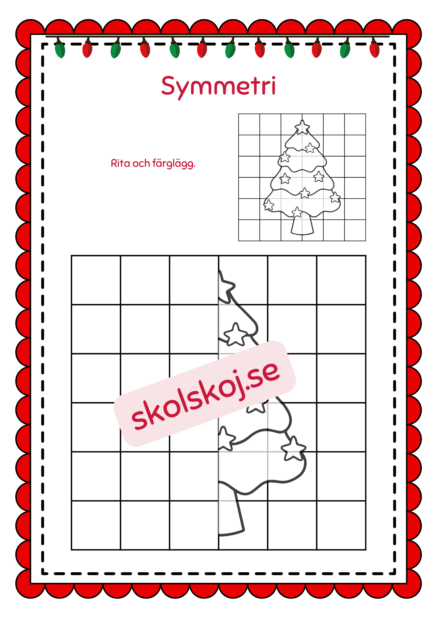 Symmetri julbilder