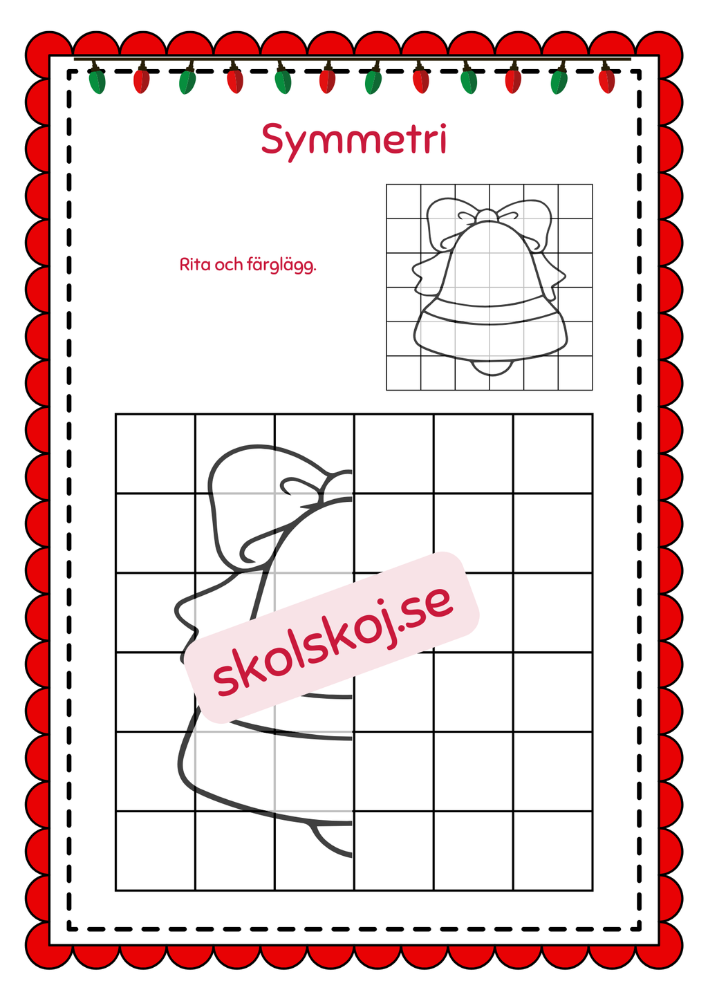 Symmetri julbilder