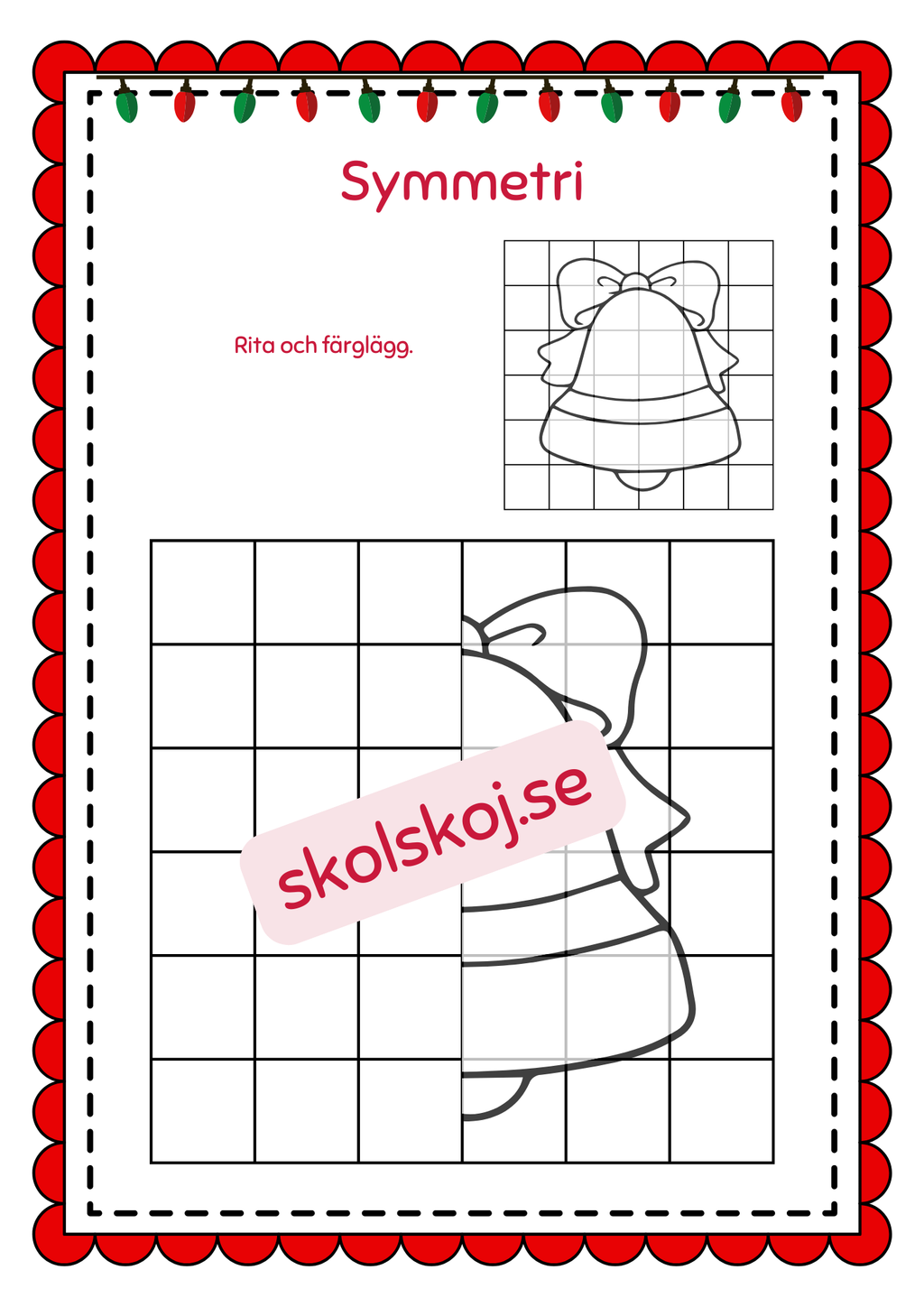 Symmetri julbilder