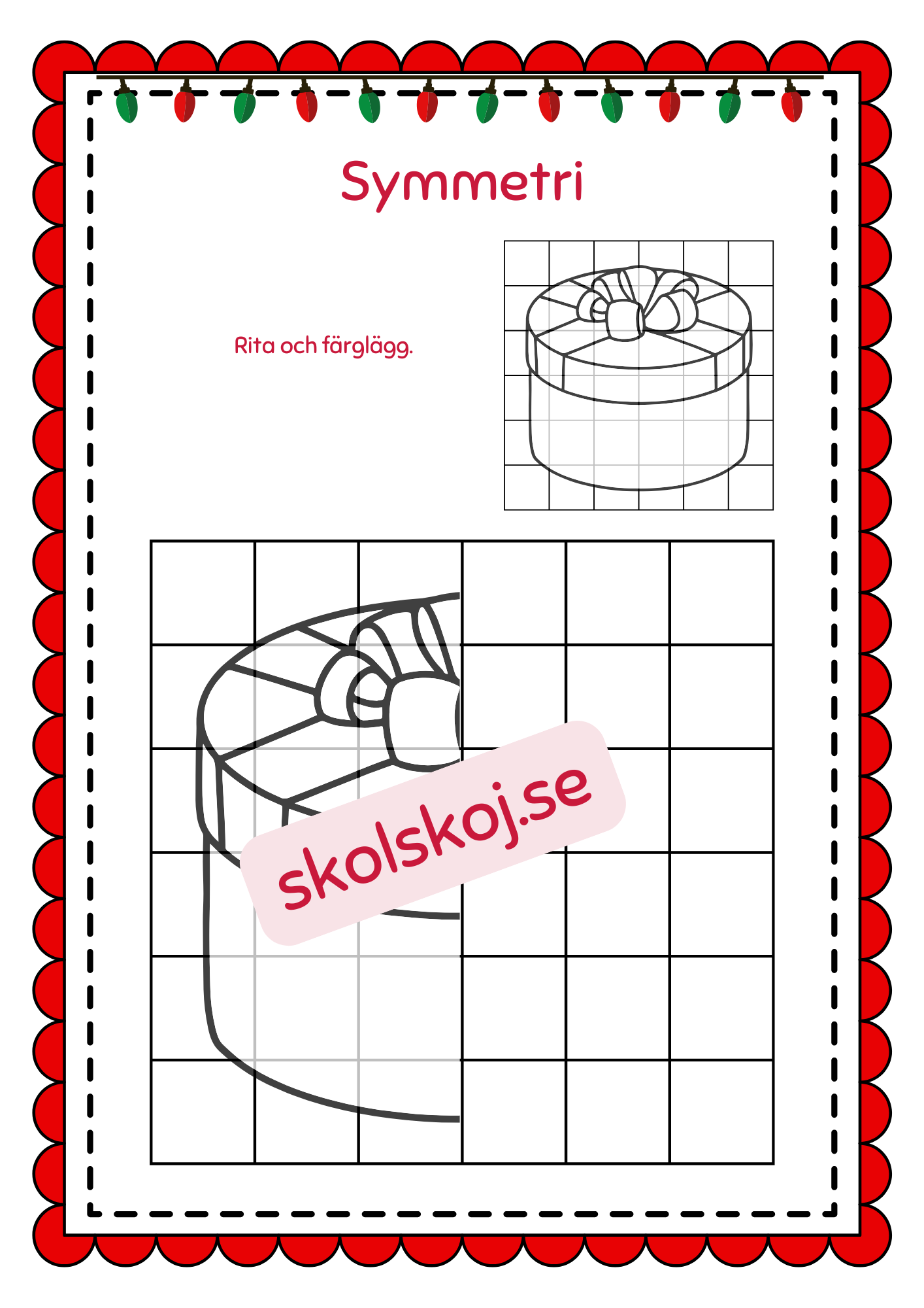 Symmetri julbilder