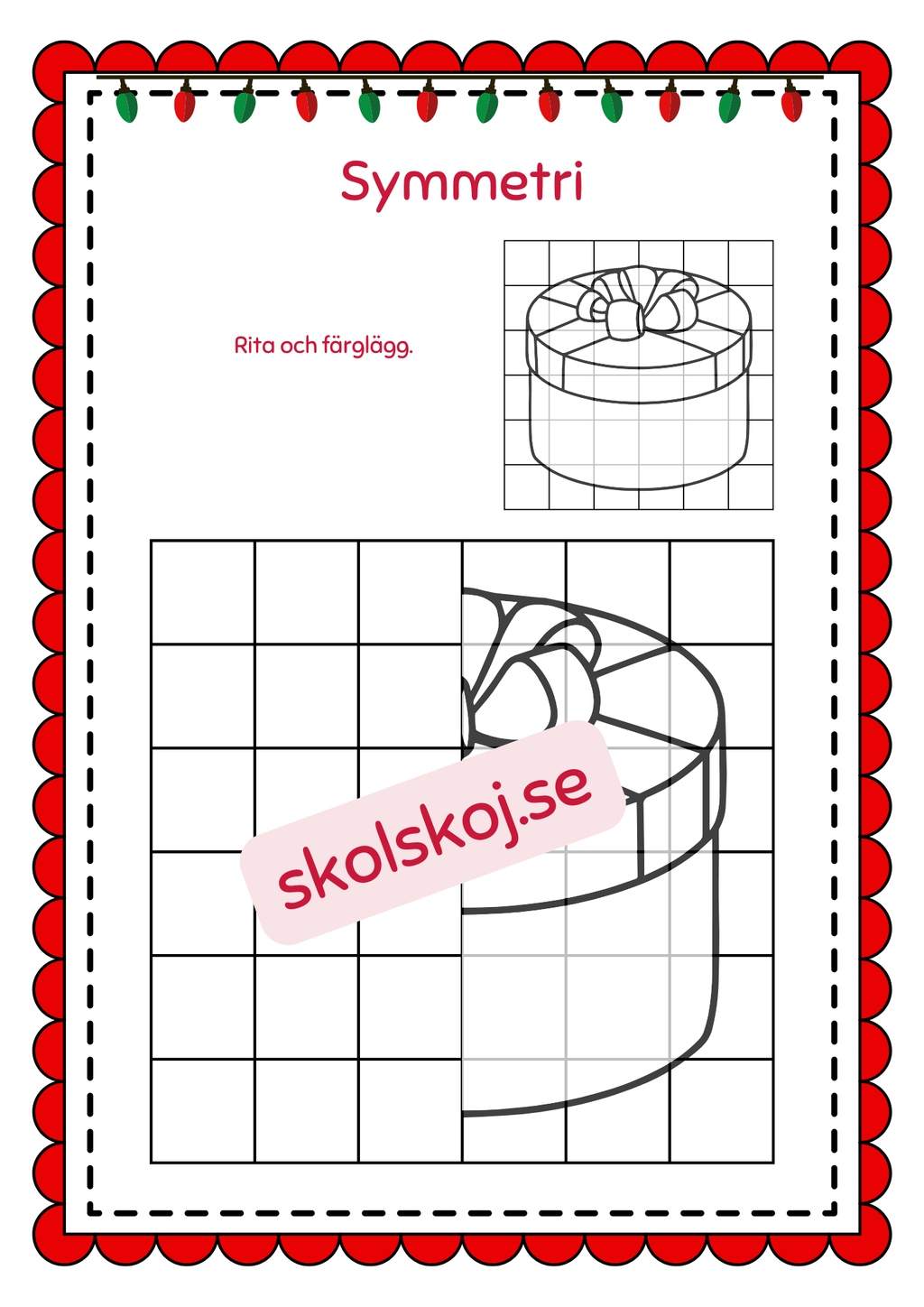 Symmetri julbilder
