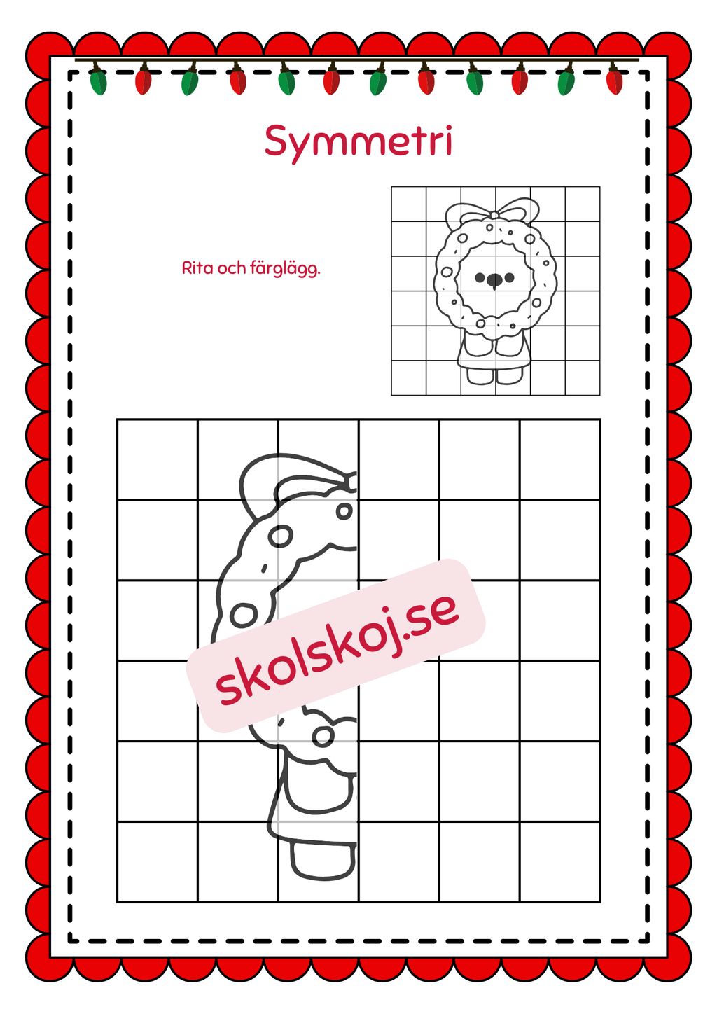 Symmetri julbilder