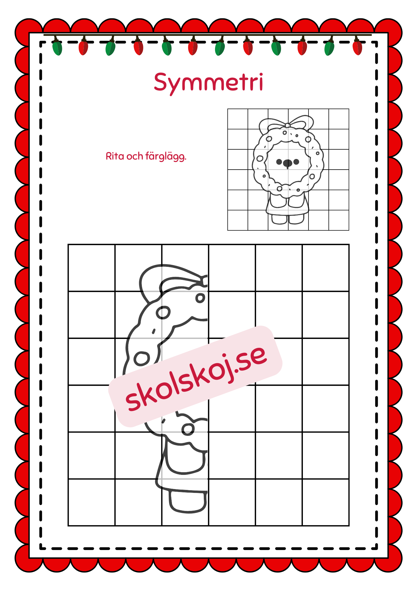 Symmetri julbilder