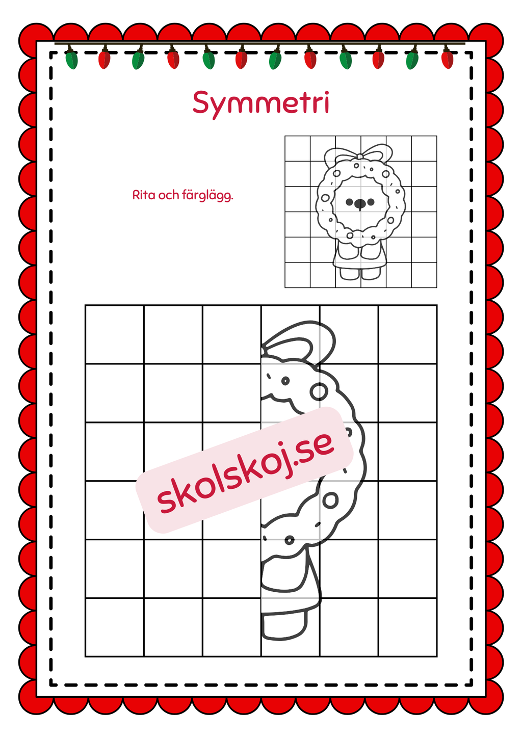 Symmetri julbilder
