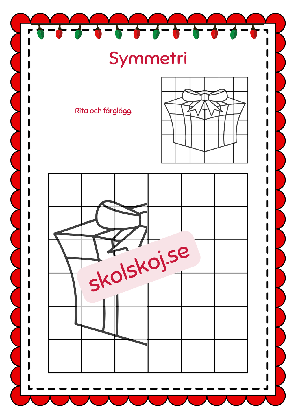 Symmetri julbilder