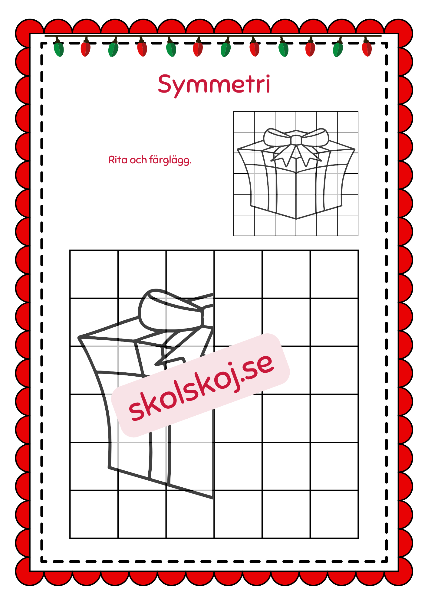 Symmetri julbilder