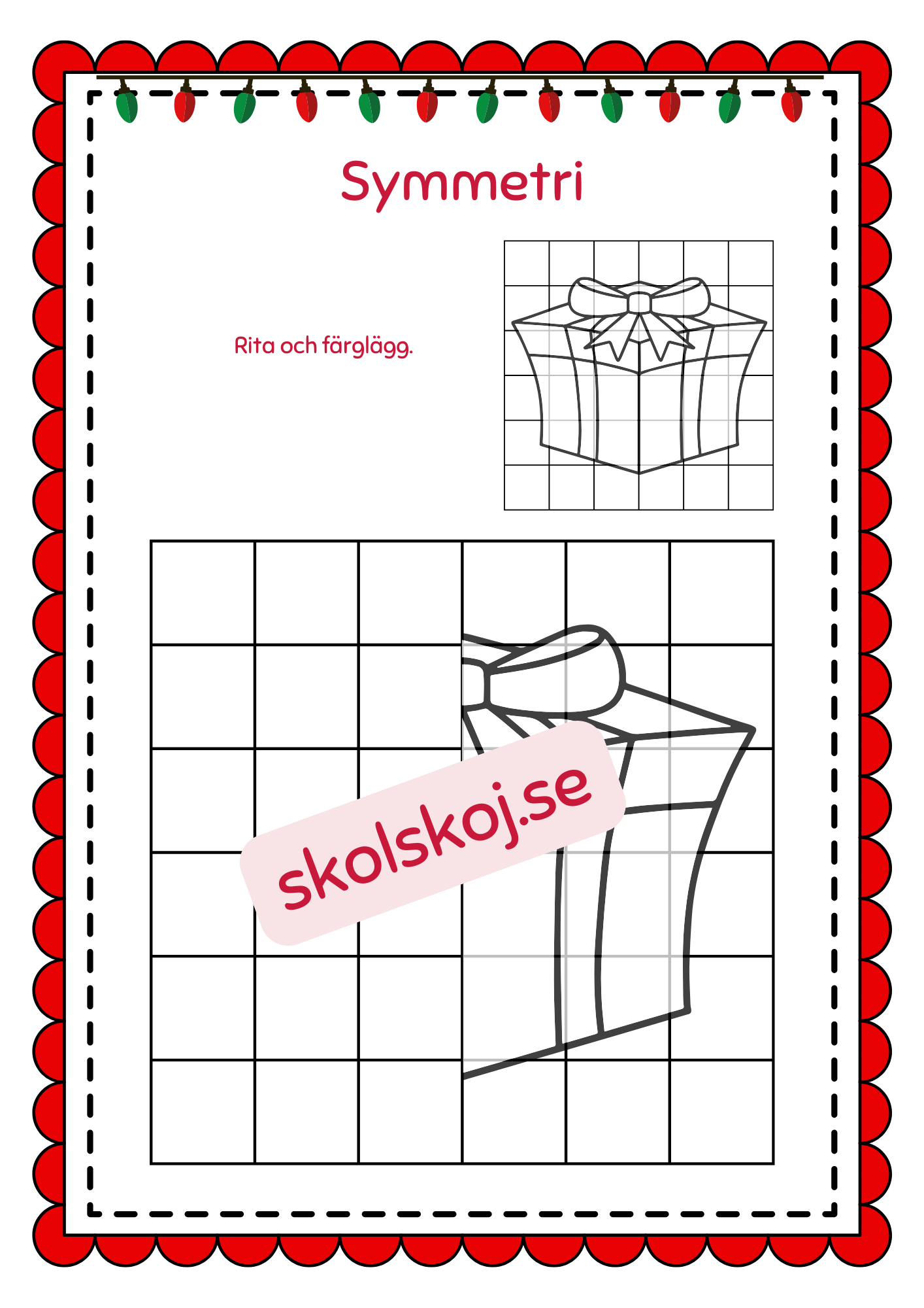 Symmetri julbilder