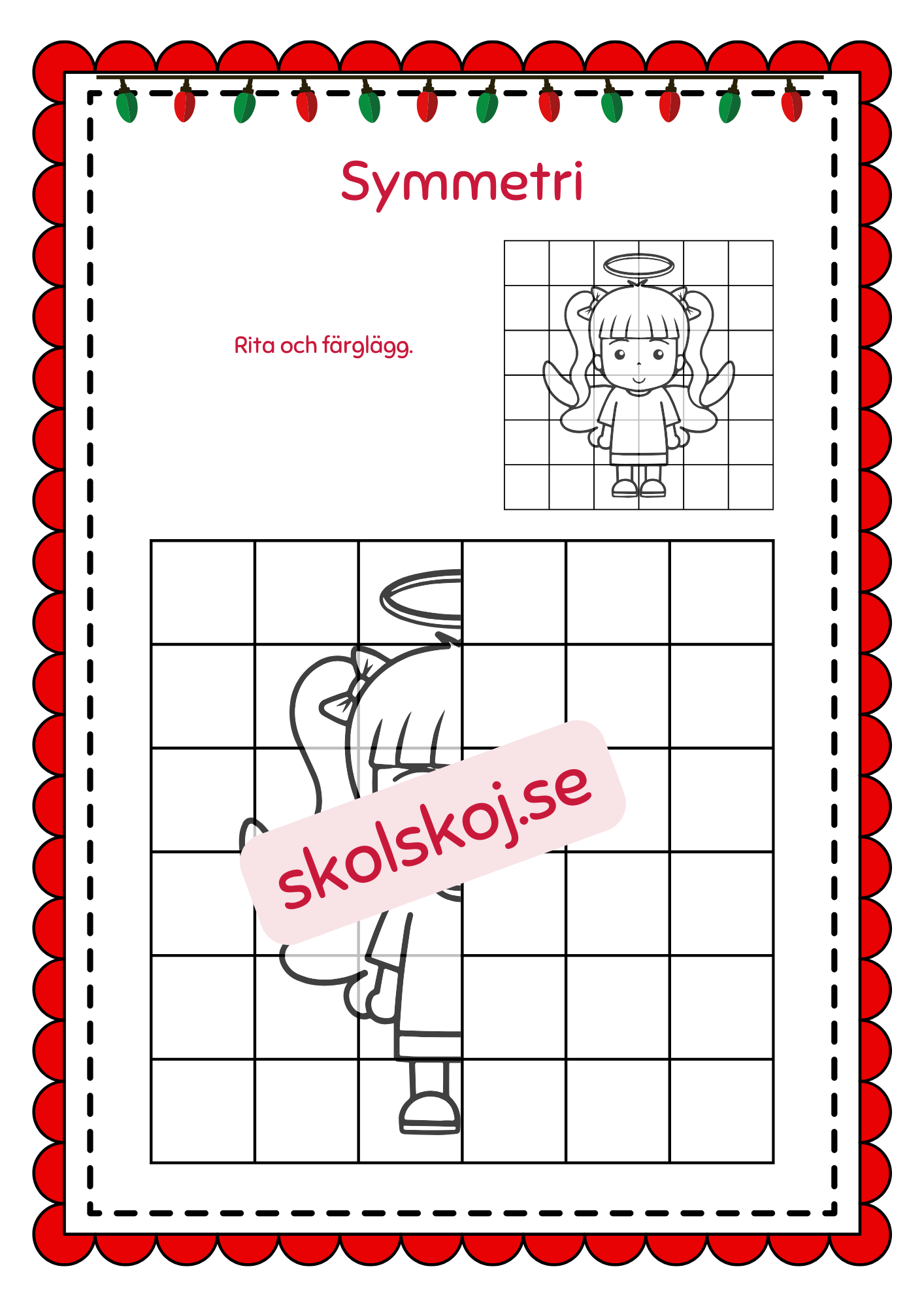 Symmetri julbilder