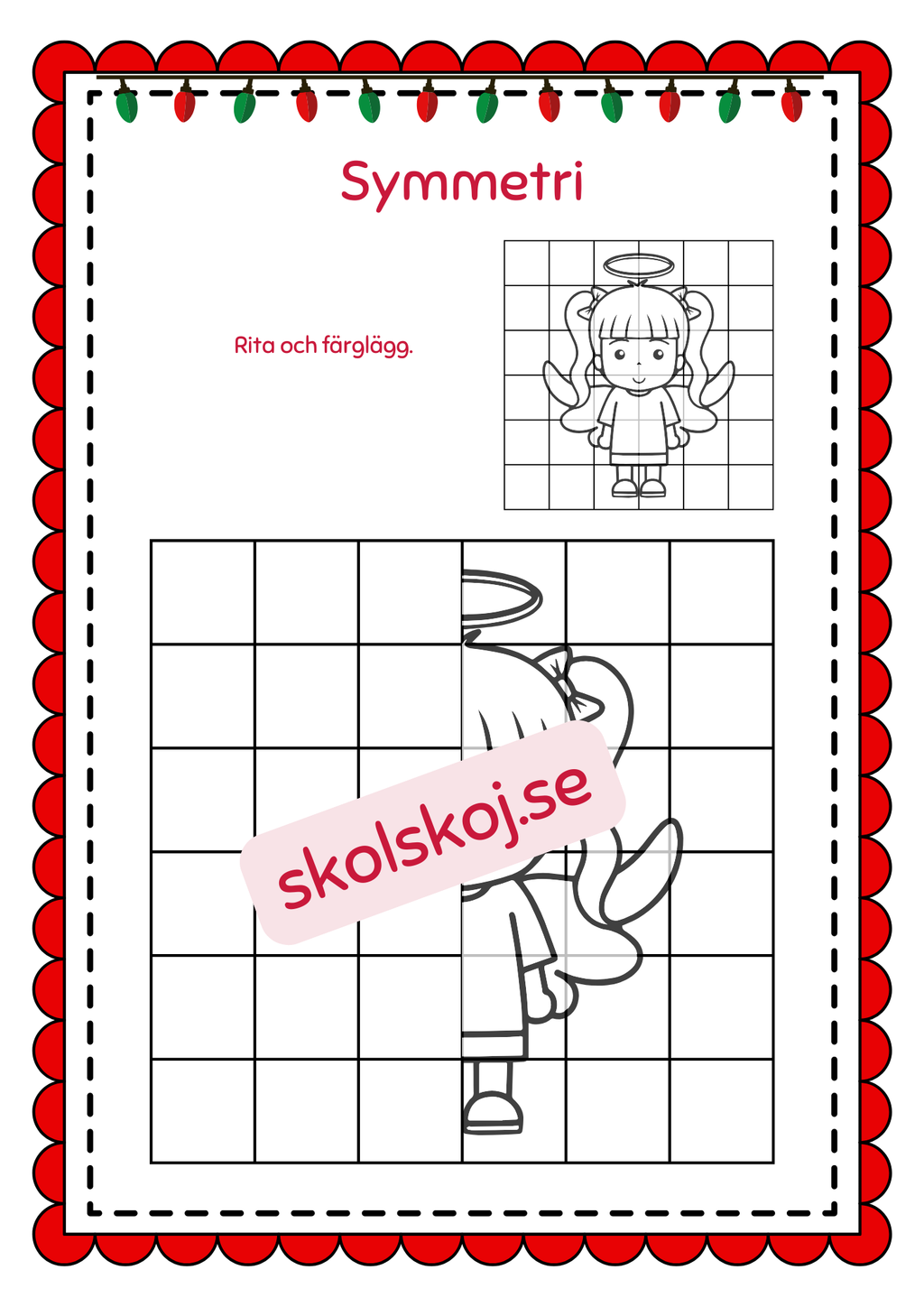 Symmetri julbilder