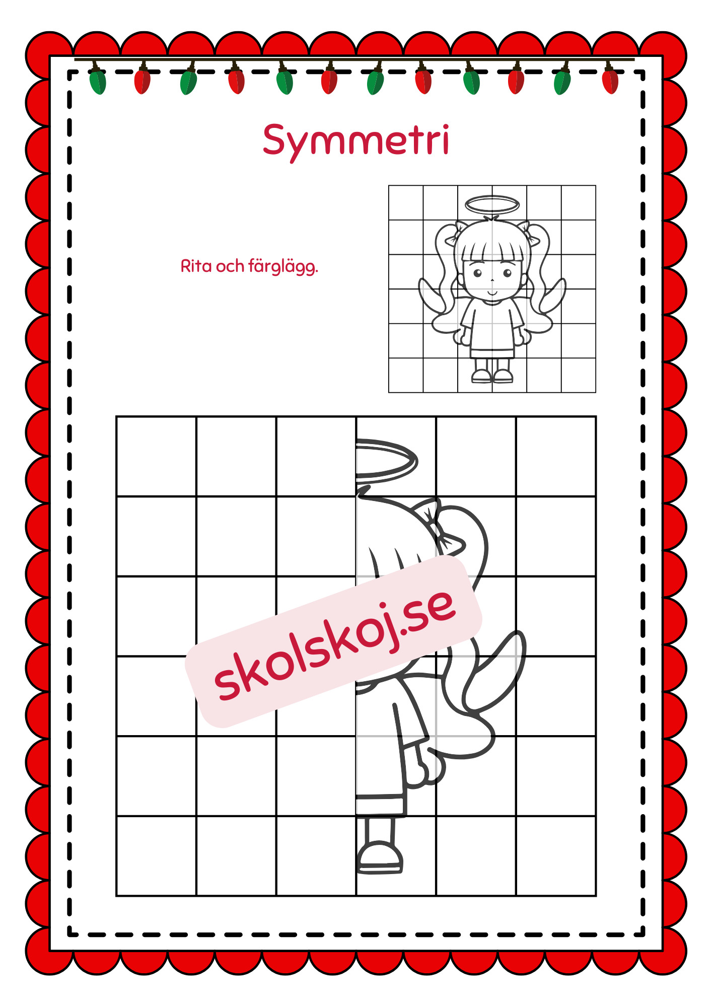 Symmetri julbilder