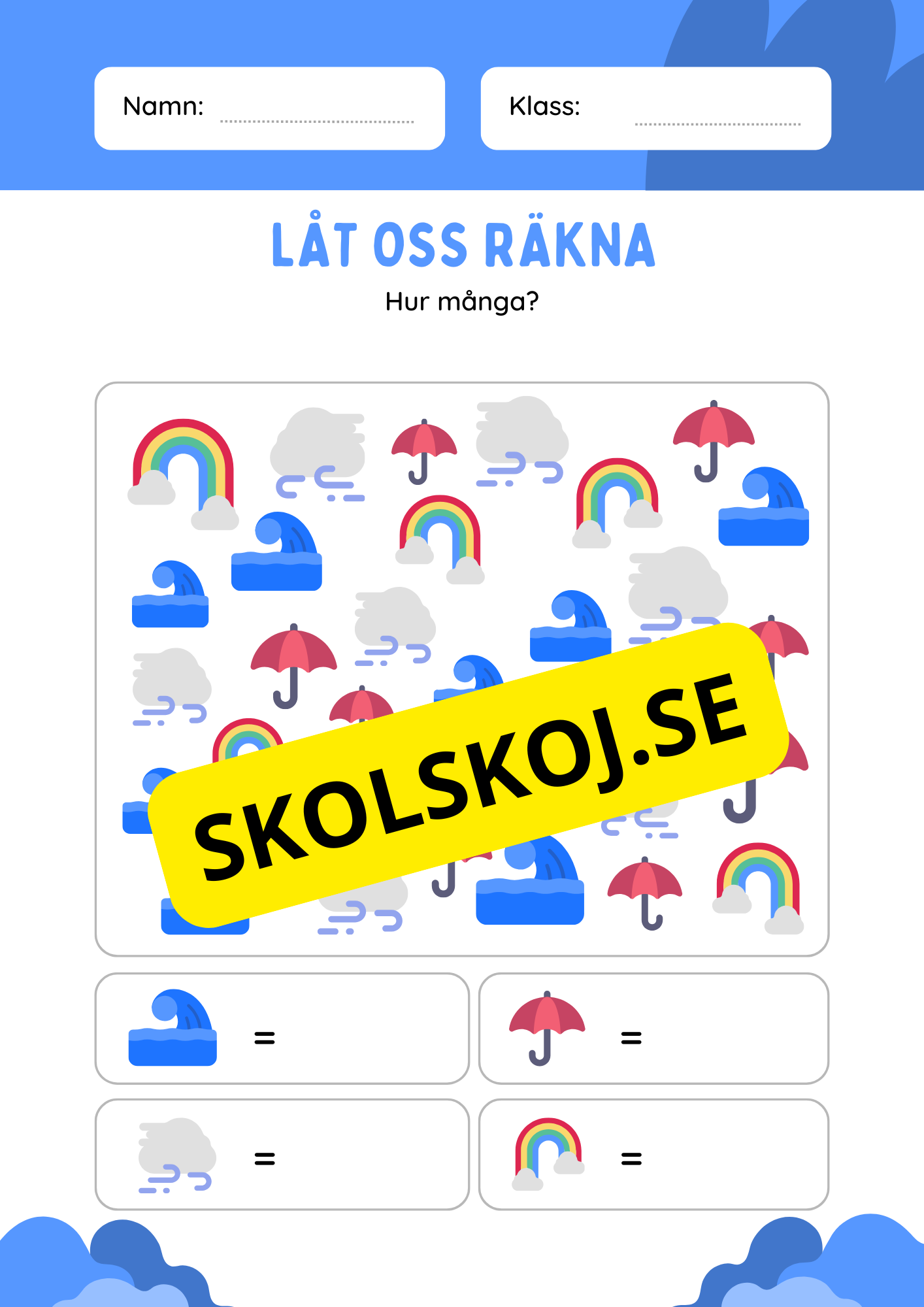 Tema väder och klimat - Blandade uppgifter