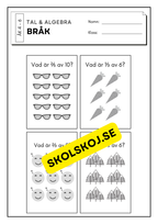 Tal och algebra - Bråk - Åk 4 - 6