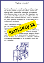 Teknikens roll i vårt liv - Årskurs 4 - 6