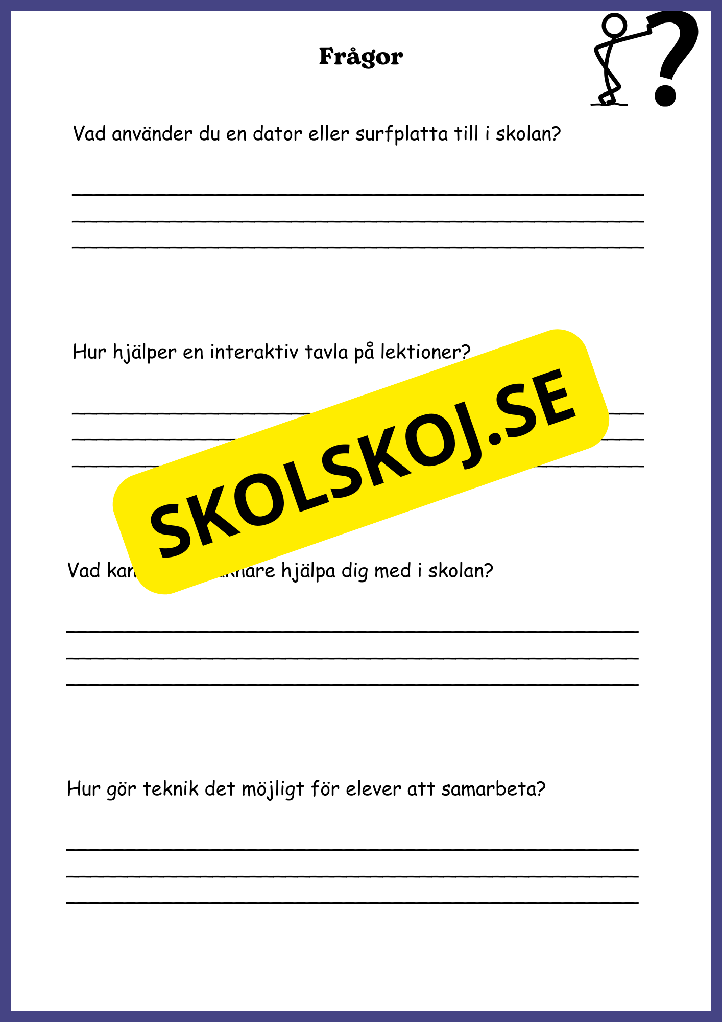 Teknikens roll i vårt liv - Årskurs 4 - 6