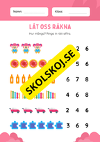 Tema leksaker - Blandade uppgifter