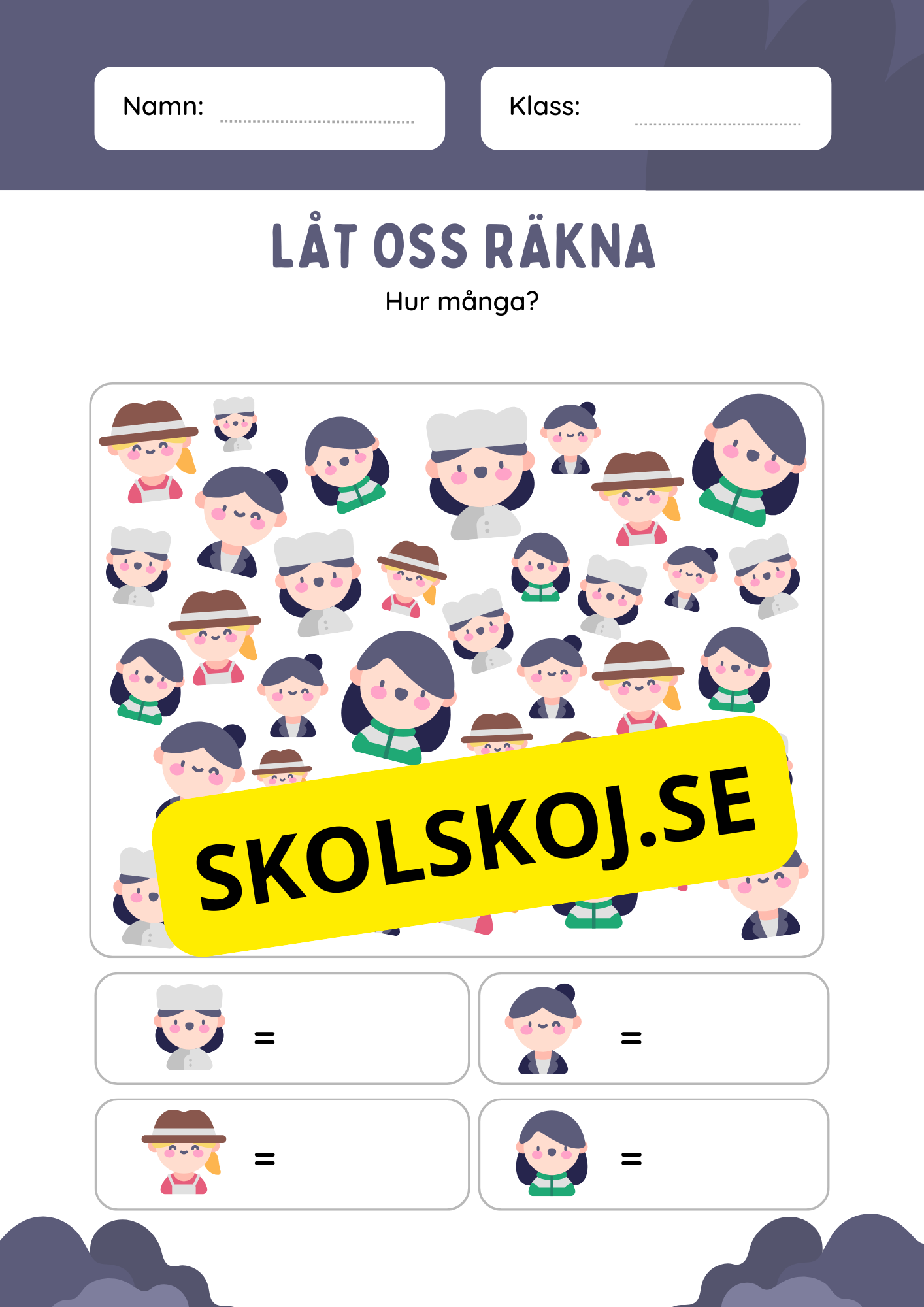 Tema yrken - Blandade uppgifter
